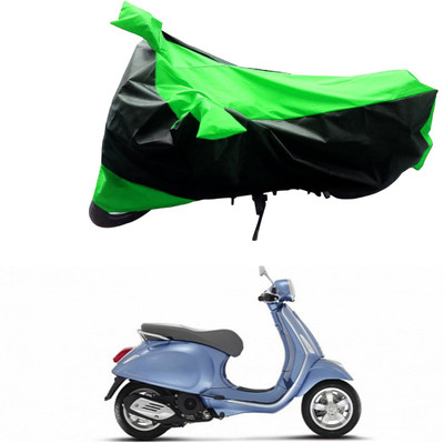AK Art Two Wheeler Cover for Universal For Bike(Black, Green)