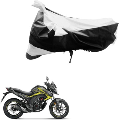 JVG Two Wheeler Cover for Honda(CB Hornet 160, Black, Silver)