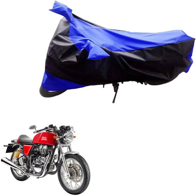 AK Art Two Wheeler Cover for Royal Enfield(Continental GT, Black, Blue)