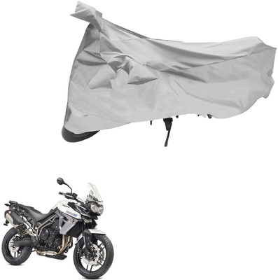 AutoVision Two Wheeler Cover for Triumph(Tiger 800 XR, Silver)
