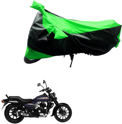 JVG Two Wheeler Cover for Bajaj(Avenger 150 Street, Black, Green)