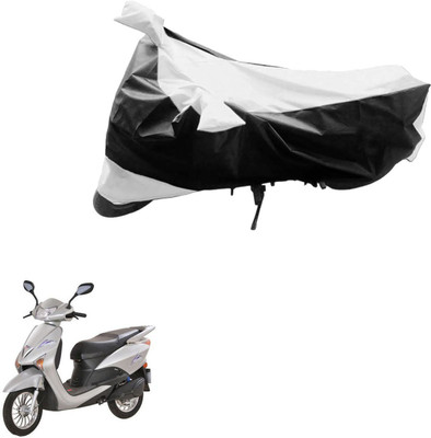 PRIMEAUTOZ Two Wheeler Cover for Indus(Yo EXL, Black, Silver)