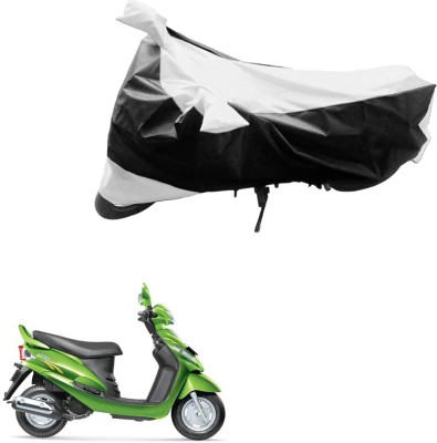 PRIMEAUTOZ Two Wheeler Cover for Mahindra(Rodeo, Black, Silver)