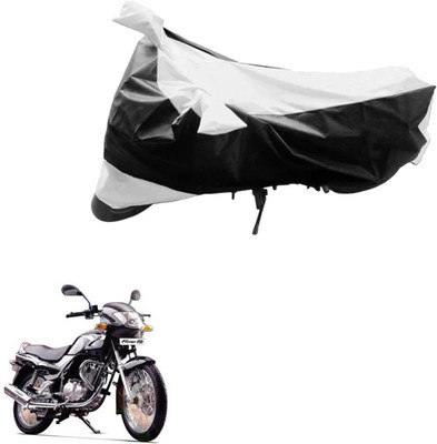 PRIMEAUTOZ Two Wheeler Cover for TVS(Fiero F2, Black, Silver)