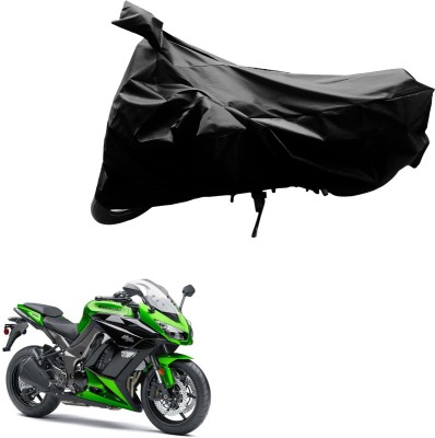 AK Art Two Wheeler Cover for Kawasaki(Z250, Black)