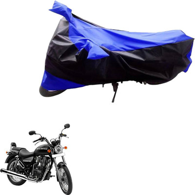 PRIMEAUTOZ Two Wheeler Cover for Royal Enfield(Thunderbird 350, Black, Blue)