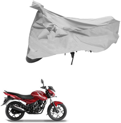 AutoVision Two Wheeler Cover for Bajaj(Discover 150 s, Silver)
