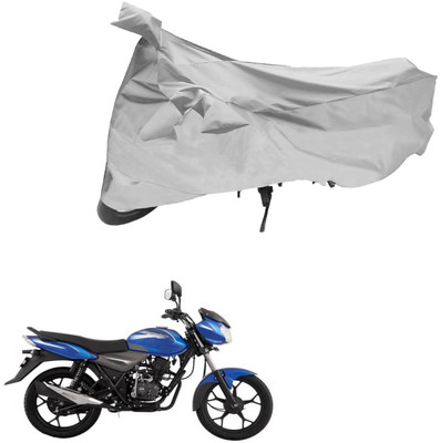 PRIMEAUTOZ Two Wheeler Cover for Bajaj(Discover, Silver)