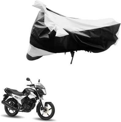 Ak Automotive Two Wheeler Cover for Yamaha(SZ R, Black, Silver)