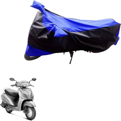 Mdstar Waterproof Two Wheeler Cover for Honda(Activa 3G, Black, Blue)