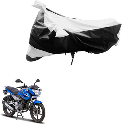 AK Art Two Wheeler Cover for Bajaj(XCD 125cc, Black, Silver)