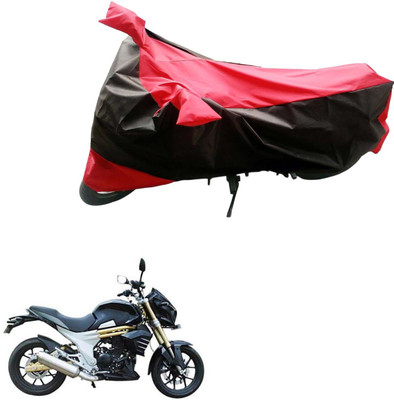 Ak Automotive Two Wheeler Cover for Mahindra(Mojo, Black, Red)