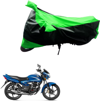 AK Art Two Wheeler Cover for Universal For Bike(Black, Green)