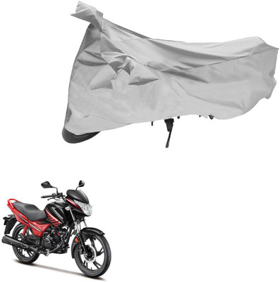 AutoVision Two Wheeler Cover for Hero(Glamour, Silver)