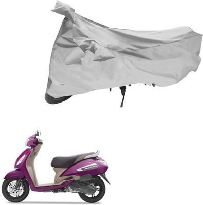 AutoVision Two Wheeler Cover for TVS(Jupiter, Silver)