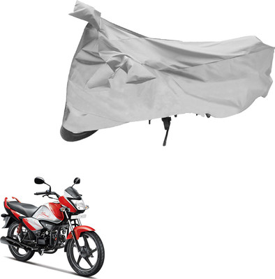 PRIMEAUTOZ Two Wheeler Cover for Hero(Splendor I Smart, Silver)