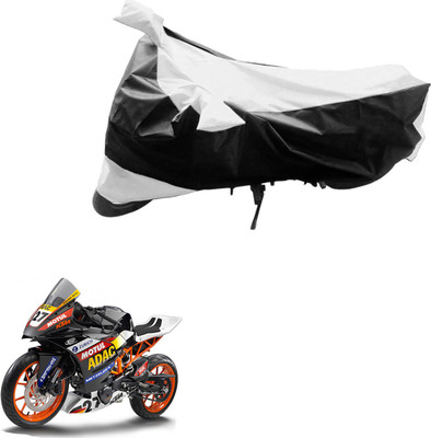 AK Art Two Wheeler Cover for KTM(RC 390, Black, Silver)