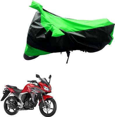 AK Art Two Wheeler Cover for Honda(CB Trigger, Black, Green)
