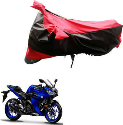 AK Art Two Wheeler Cover for Yamaha(YZF R1, Black, Red)