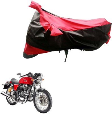 Ak Automotive Two Wheeler Cover for Royal Enfield(Continental GT, Black, Red)