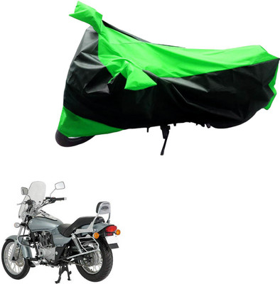 AK Art Two Wheeler Cover for Bajaj(Avenger 220 DTS-i, Black, Green)