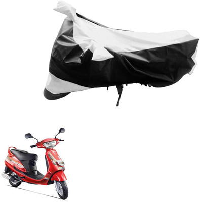 AK Art Two Wheeler Cover for Mahindra(Gusto, Black, Silver)