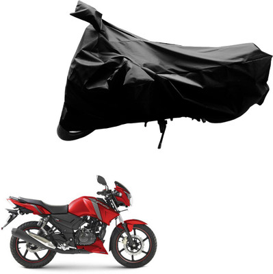 PRIMEAUTOZ Two Wheeler Cover for TVS(Apache, Black)