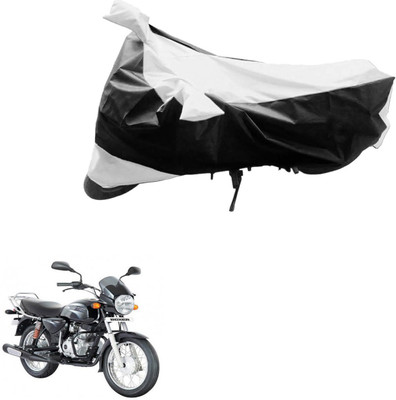 AK Art Two Wheeler Cover for Bajaj(CT100, Black, Silver)
