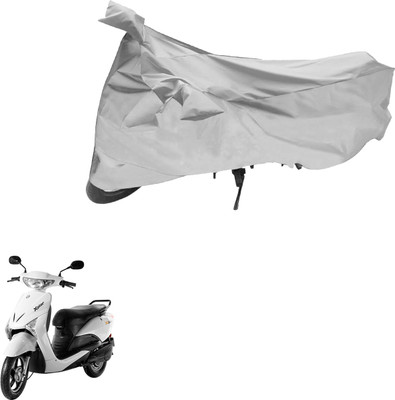 PRIMEAUTOZ Two Wheeler Cover for Indus(Yo Xplor, Silver)