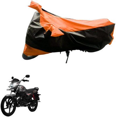AK Art Two Wheeler Cover for Mahindra(Pantero, Black, Orange)