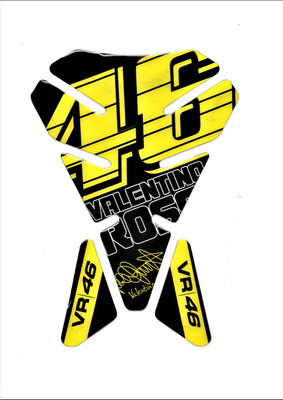 acube mart Sticker & Decal for Bike(Yellow)
