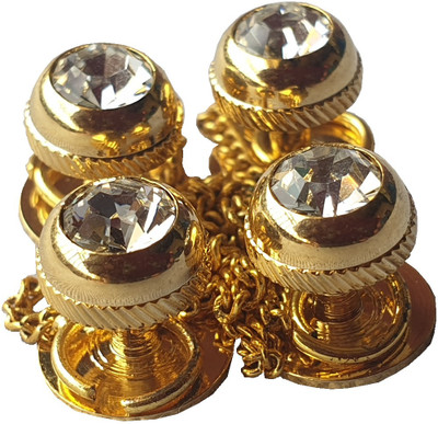 Epraiser Pop Bordered Cut Head Classic Kurta 4 pcs Buttons Metal Buttons(Pack of 4)