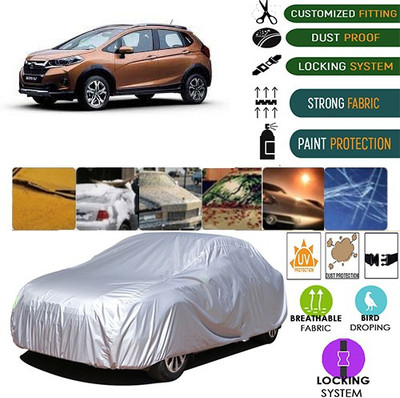 MotohunK Car Cover For Honda WR-V (Without Mirror Pockets)(Silver)