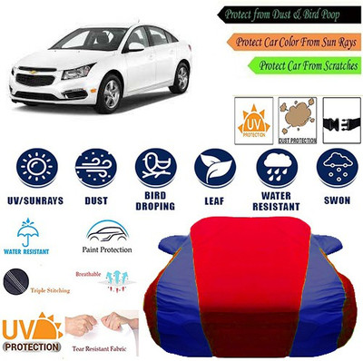 MotohunK Car Cover For Chevrolet Cruze (With Mirror Pockets)(Red, Blue)