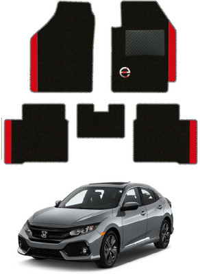 elegant Polypropylene Standard Mat For  Honda Civic(Black, Red)