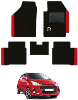 elegant Polypropylene Standard Mat For  Hyundai Grand i10(Black, Red)