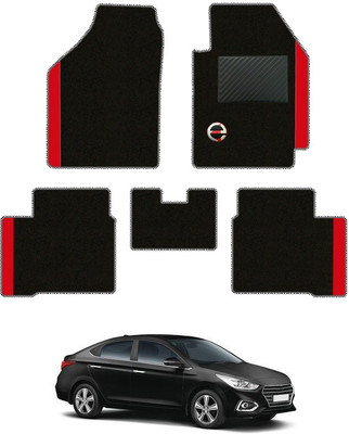 elegant Polypropylene Standard Mat For  Hyundai Verna(Black, Red)