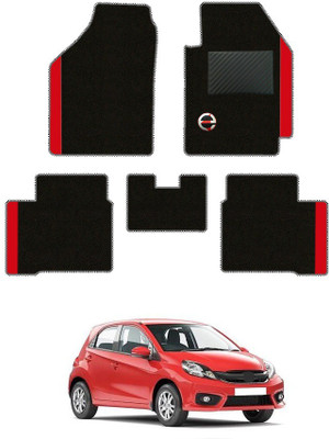 elegant Polypropylene Standard Mat For  Honda Brio(Black, Red)