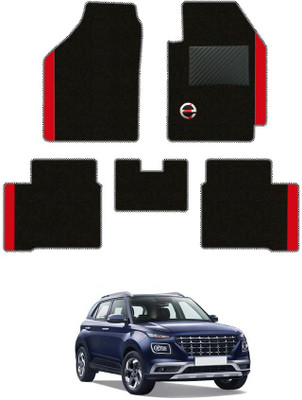 elegant Polypropylene Standard Mat For  Hyundai Venue(Black, Red)
