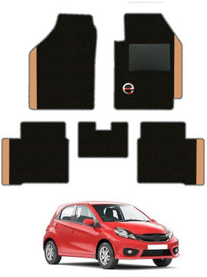 elegant Polypropylene Standard Mat For  Honda Brio(Black, Beige)