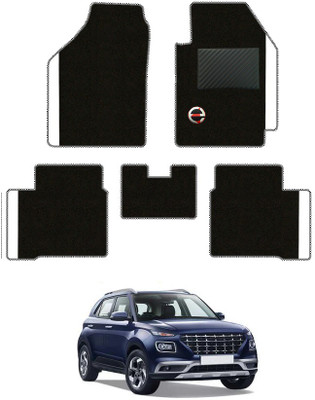 elegant Polypropylene Standard Mat For  Hyundai Venue(Black, White)