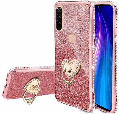 KC Back Cover for Mi Redmi Note 8(Pink, Cases with Holder, Silicon)