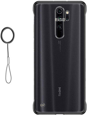 REALCASE Back Cover for Xiaomi Redmi Note 8(Black, Grip Case)