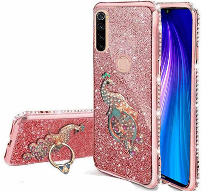 KC Back Cover for Mi Redmi Note 8(Pink, Cases with Holder, Silicon)