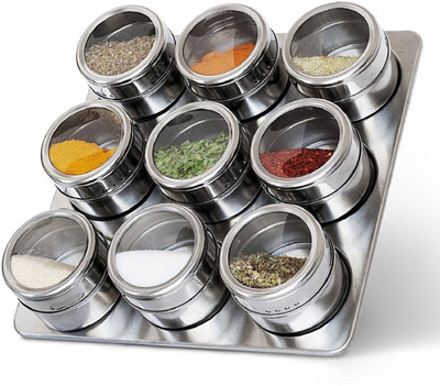 Luxula Spice Set Steel(9 Piece)