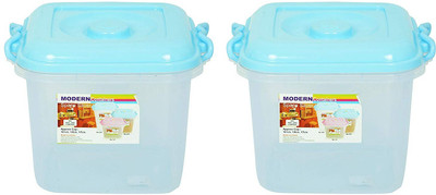 AMAZE ACTIONWARE Plastic Grocery Container  - 10 L(Pack of 2, Blue)
