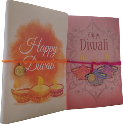 GOONJ CREATIONS Handmade Paper Set of 2 Diary A5 Diary Unruled 100 Pages(Yellow & Pink, Pack of 2)