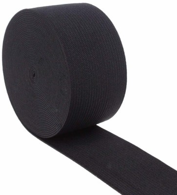 PANKSHRI ENTERPRISE Knitted Black Elastic(2 m)