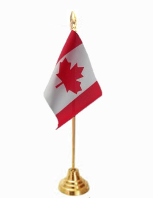 UNIQ Canada Rectangle Table Miniature Flag(Cotton)