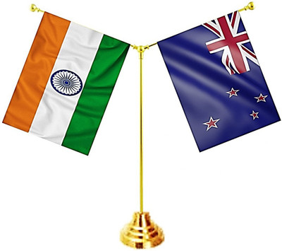 UNIQ India:: New Zealand Rectangle Table Miniature Flag(Cotton)